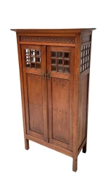 Arts & Crafts Armoire or Bookcase In the style of Architect Lauweriks, 1890s